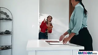 My milf asian ex boss disciplines me increased by fistfucks my pussy